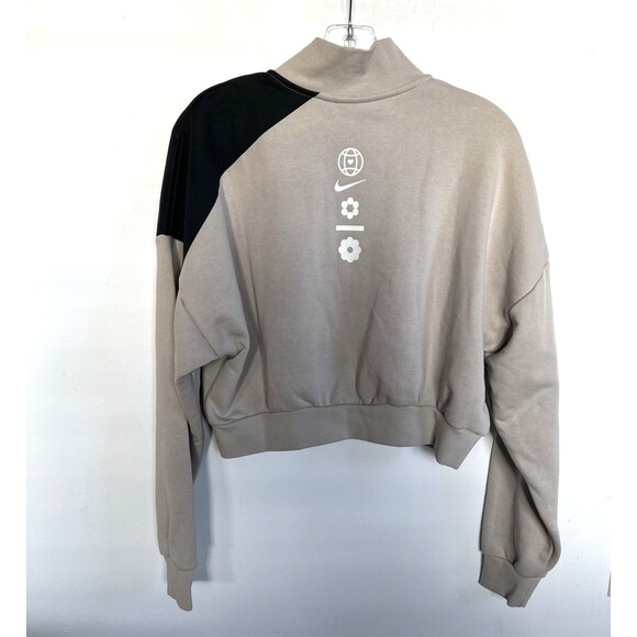 Nike x Eileen Tjan Crop 1/2 Zip Sweatshirt Color Block  Sz M Artist Series NEW - Picture 6 of 8
